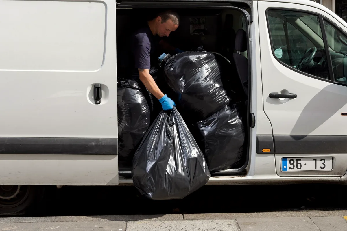 Same-day rubbish removal in London — crew loading a Luton van the same day it was booked